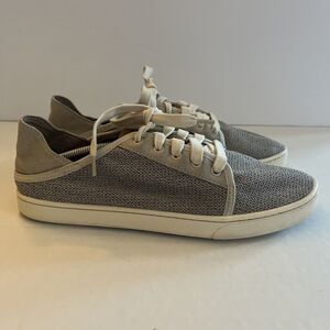 Olukai Pehuea Li Women's Drop In Heel Water Lace Up Casual Shoes Light Gray SZ 9